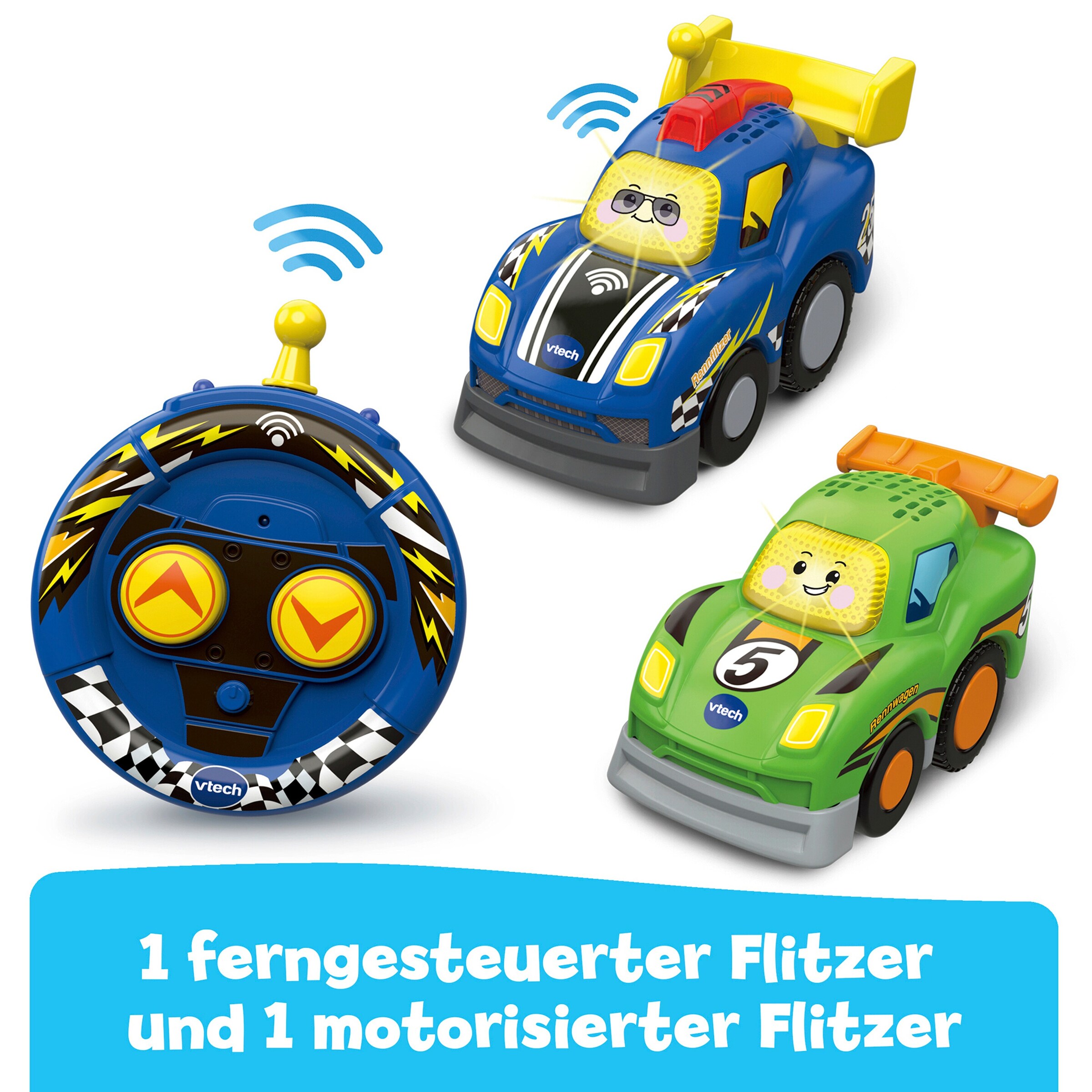 Vtech - TUT TUT BABY FLITZER RC Autorennbahn