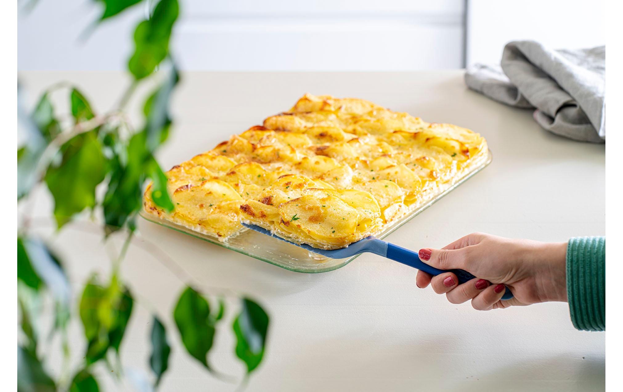 Schneidheber Multifunktionstool BlauMesser, Tortenheber und Streichpalette in Einem