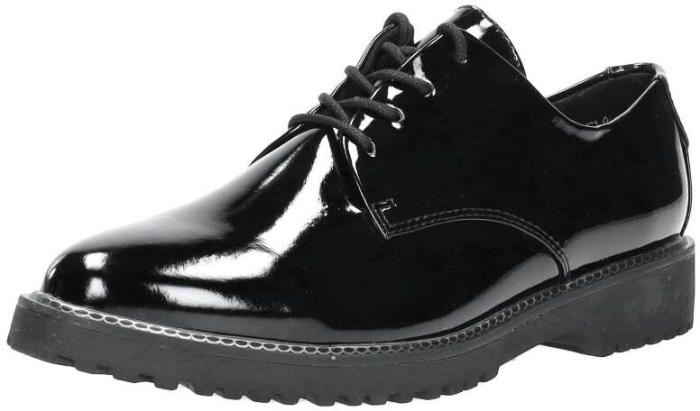 Marco Tozzi Veterschoenen Laag zwartlak