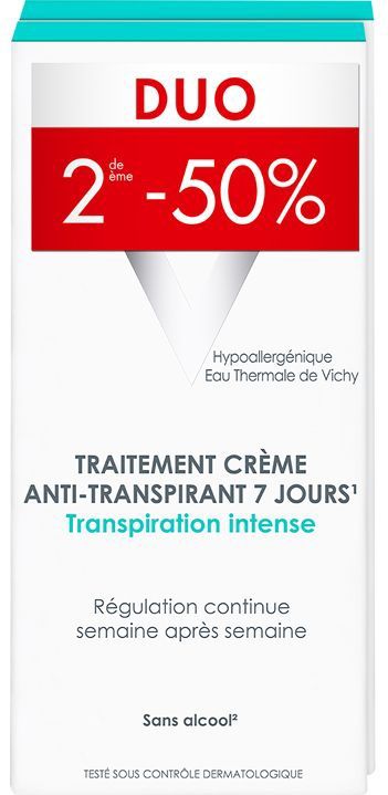 Vichy - Deo Intense - Anti-Transpiratie Crème - Duo 2x30ml