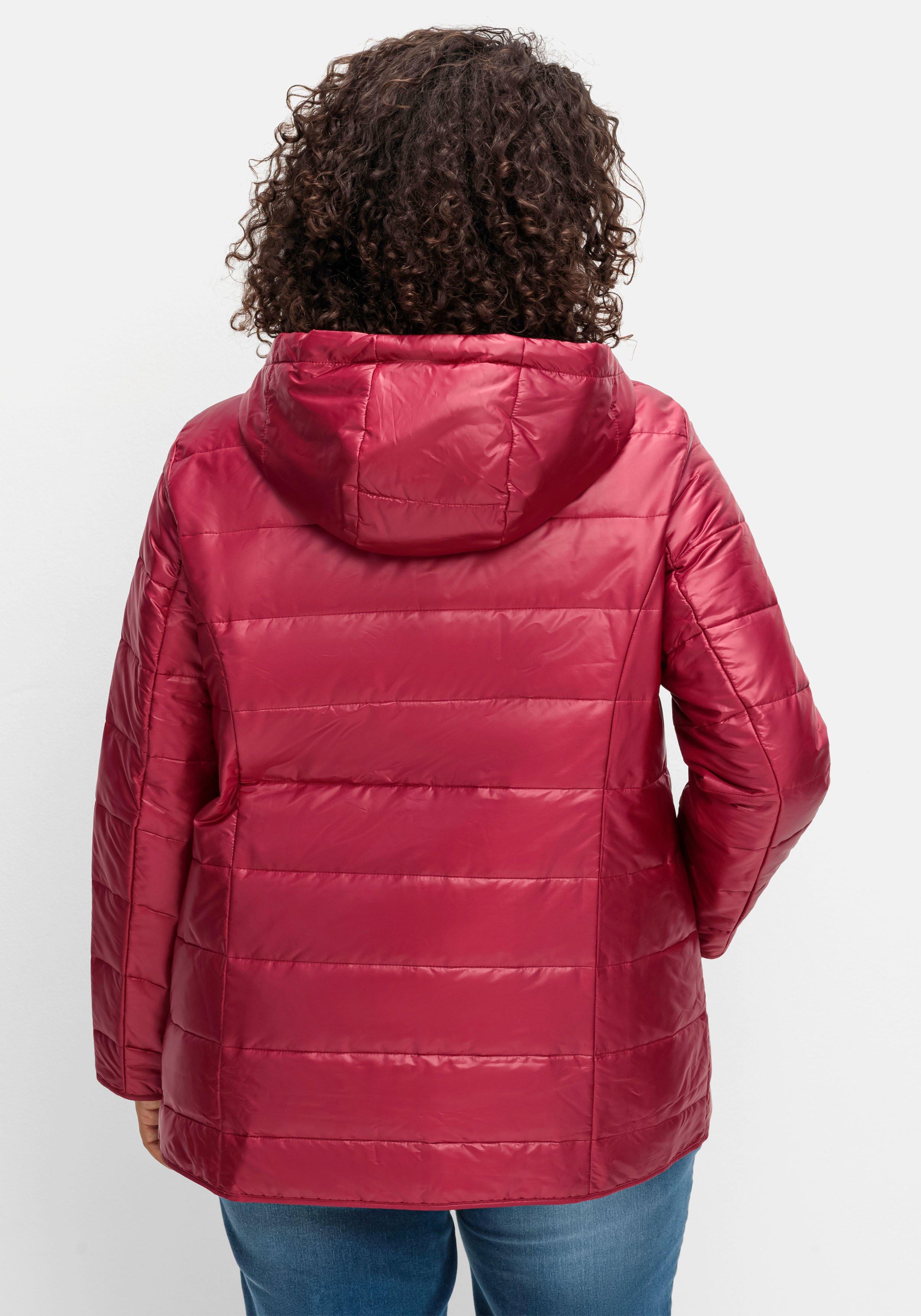 Leicht wattierte Steppjacke mit Kapuze