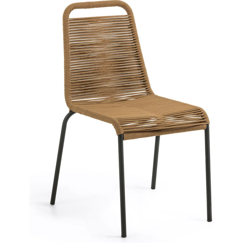 Chaise Lambton - corde - pieds acier