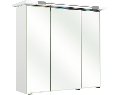 Pelipal Kumba badkamermeubelset, BxHxD 77 x 200 x 50 cm, hoogglans witte fronten met witte mineraalgietwastafel, 99.77012509