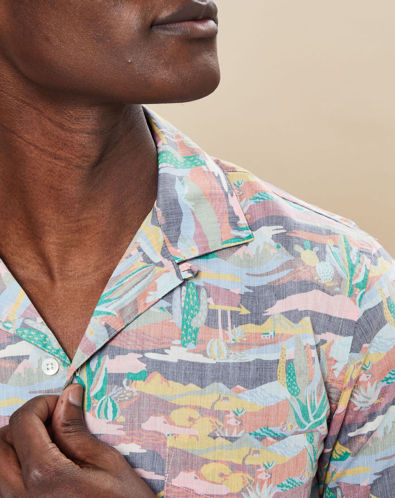 Hartford Chemise Slim Fit Slam 02 Mc imprimée multicolore