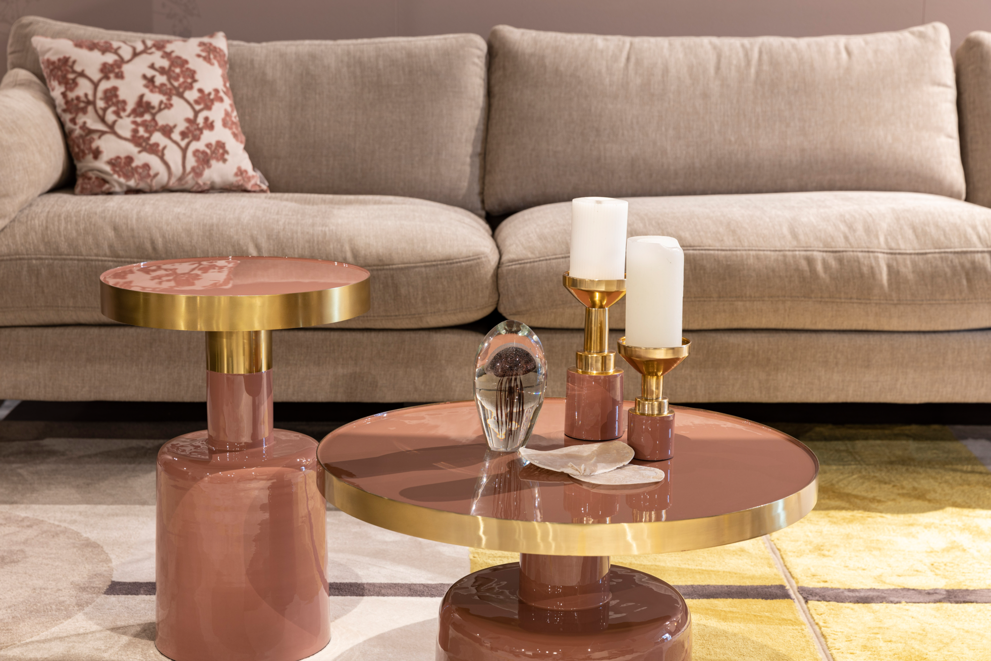 Bijzettafel Glam Roze