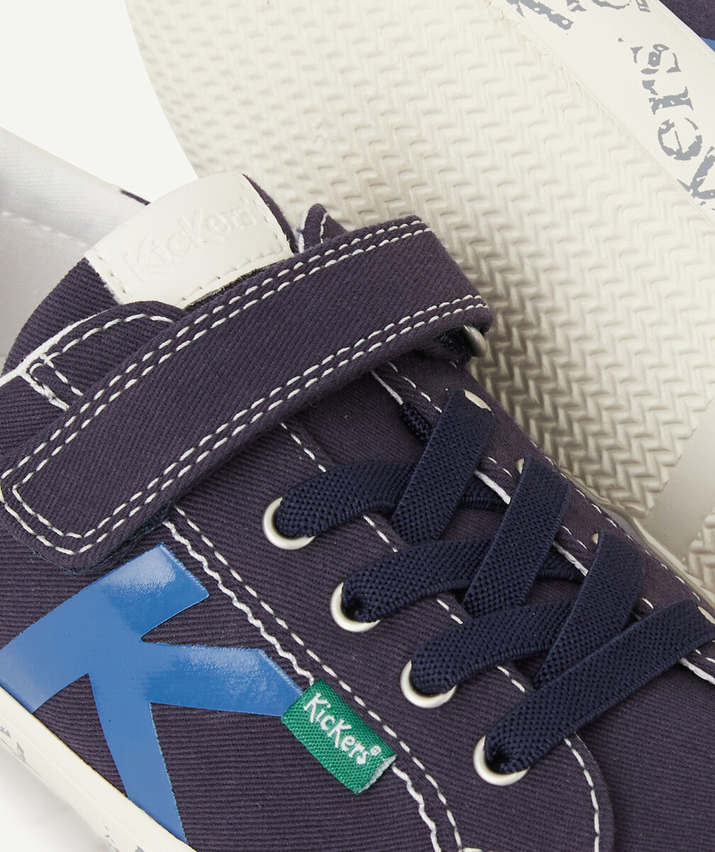 KICKERSLES BASKETS BLEUES À LACETS