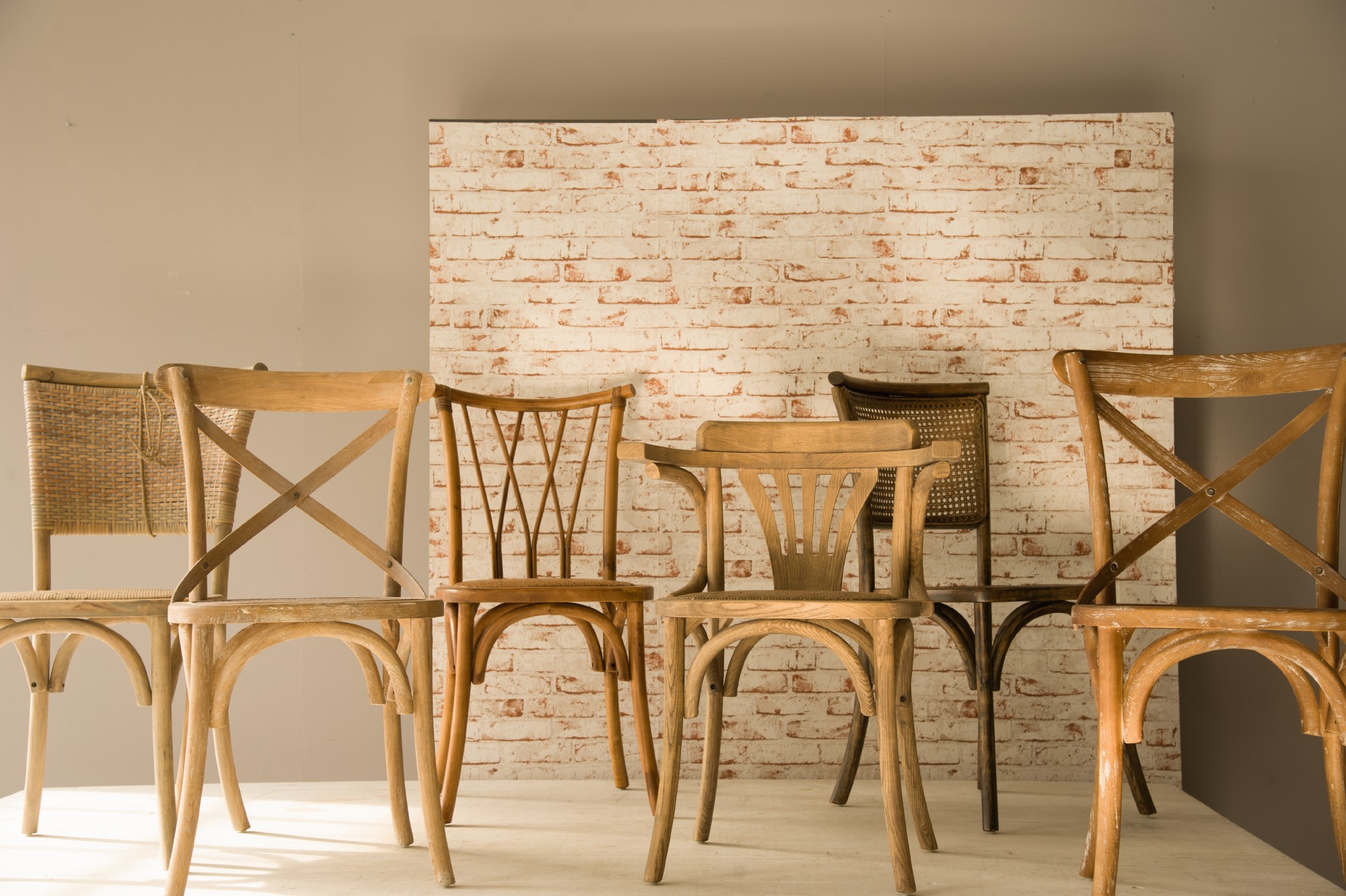 Stuhl 'Murs', braun, H 90 cm, B 45 cm, T 42 cm von fischer's lagerhaus