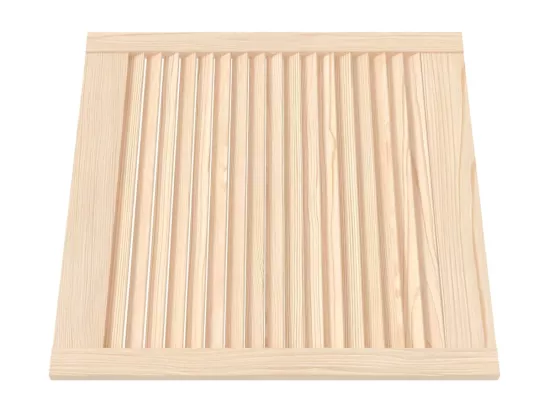 Porte d'armoire à persiennes 61,5x59,4 cm bois de pin massif