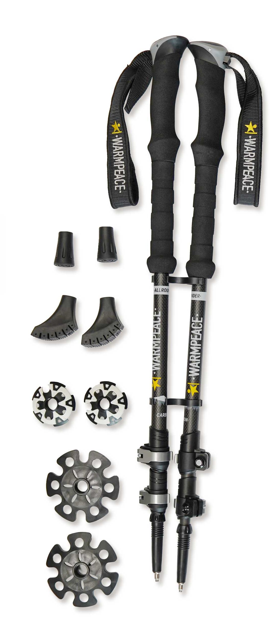 Warmpeace Trekking Poles Allrounder<br>Helårs teleskop staver!