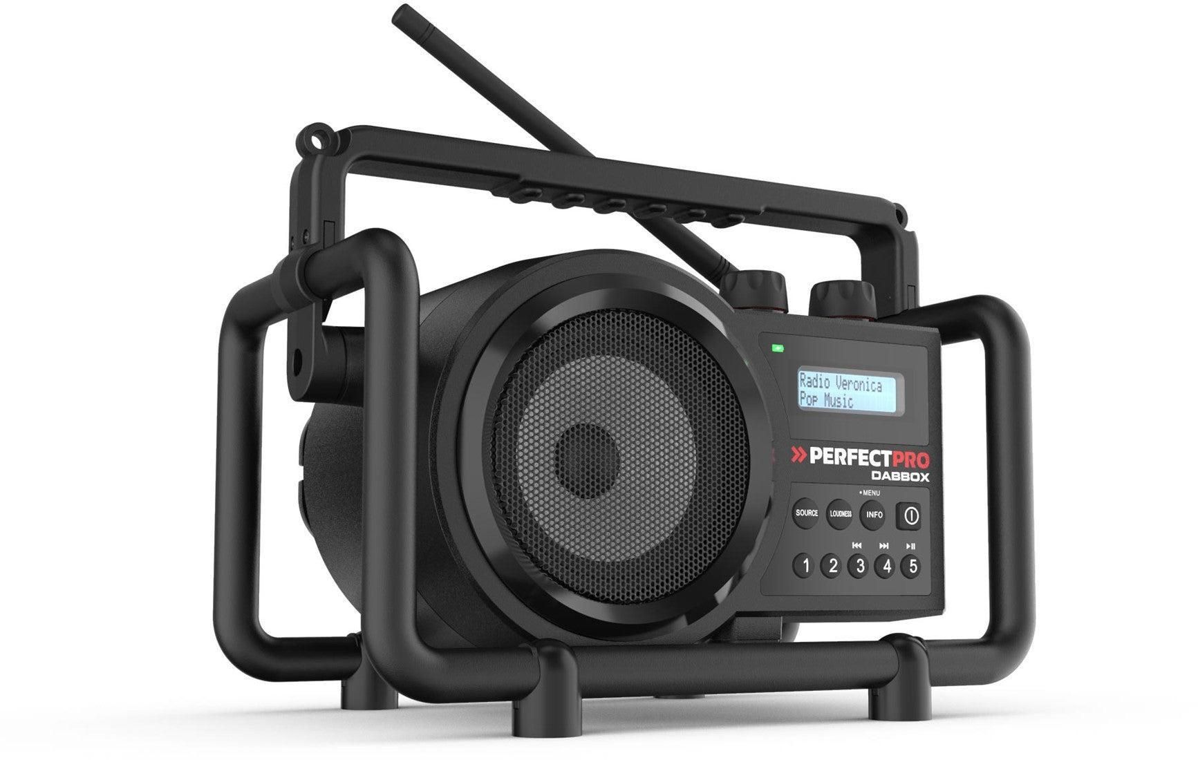 Perfectpro DBX3 DABBOX Bouwradio DAB  FM Bluetooth Oplaadbaar