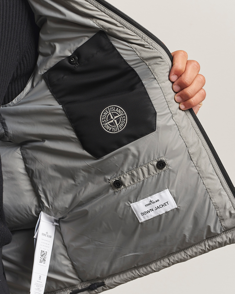 Stone Island Ripstop Cordura Padded Down Parka Cement