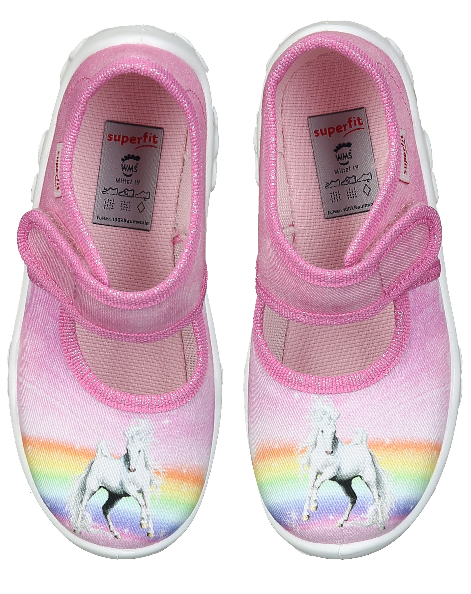 Klett-Hausschuhe BONNY RAINBOW in rosa
