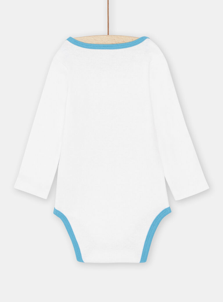 Body blanc à motif tigre bébé garçon