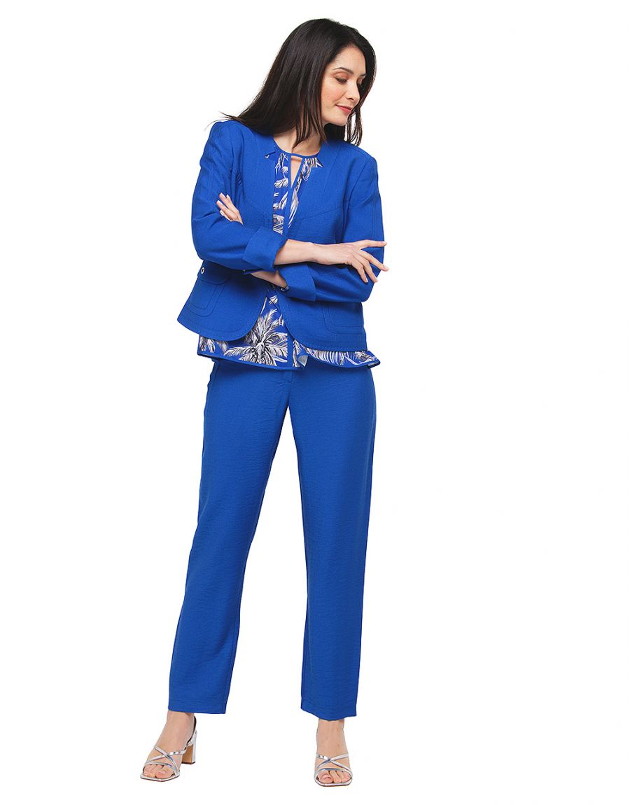 Pantalon chic bleu roi