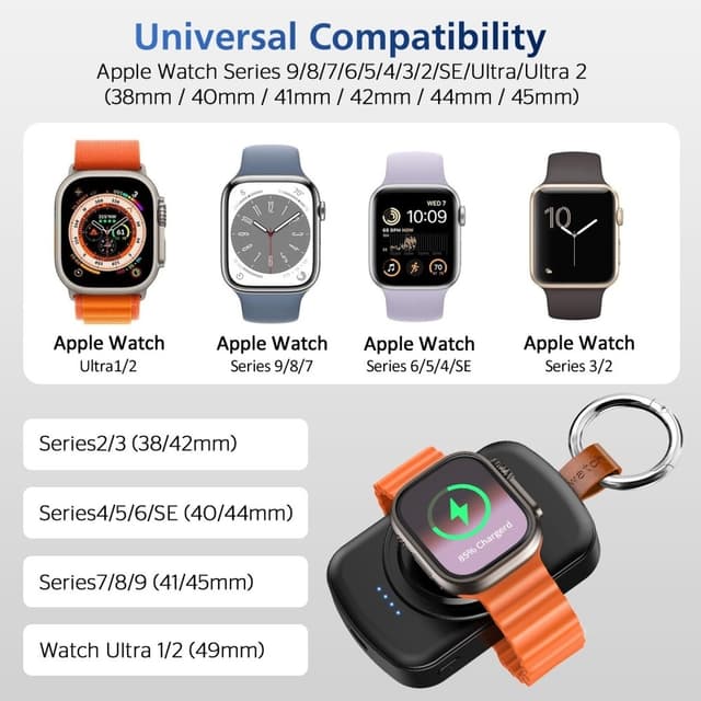 PowerBank For A Watch Series 1-3 42 4-6 SE 44 7-9 45 Ultra+2 49