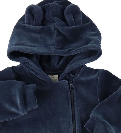 Smallstuff Strampler - Velours - Blau