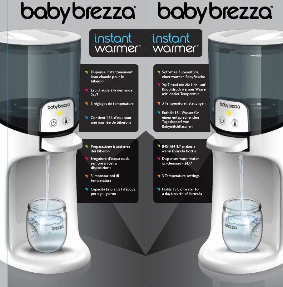 Baby Brezza Instant Warmer, weiß/ schwarz
