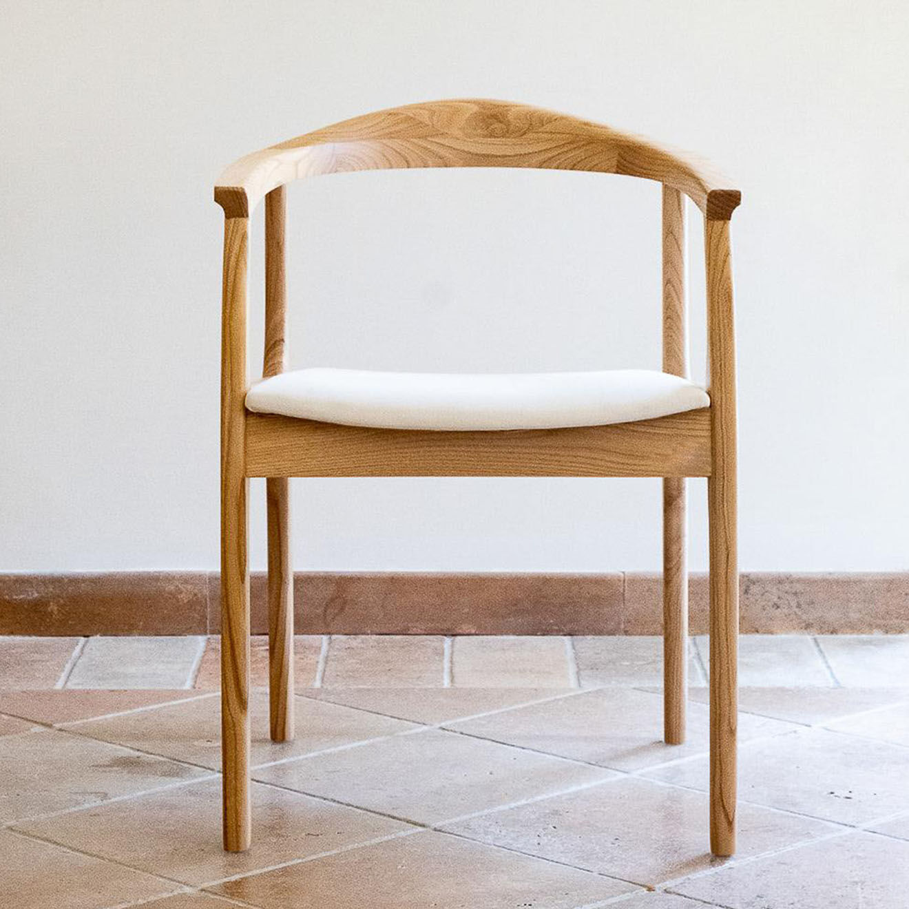 Wooden Art Chaise porto noyer - 68x49x40 cm