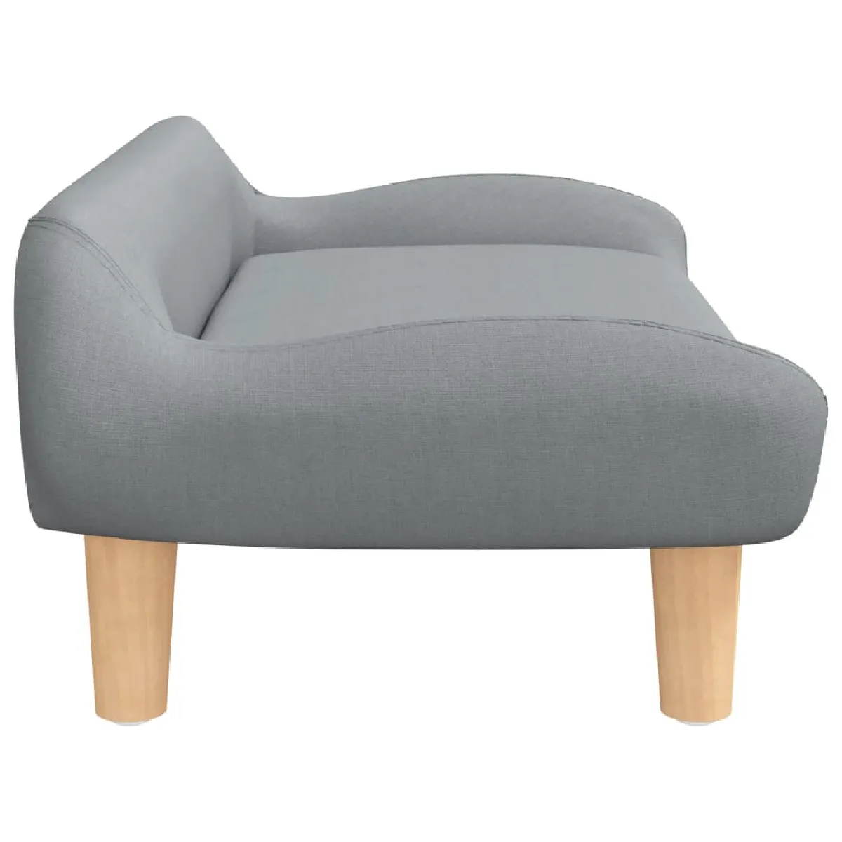 vidaXL Canapé enfant - Gris clair