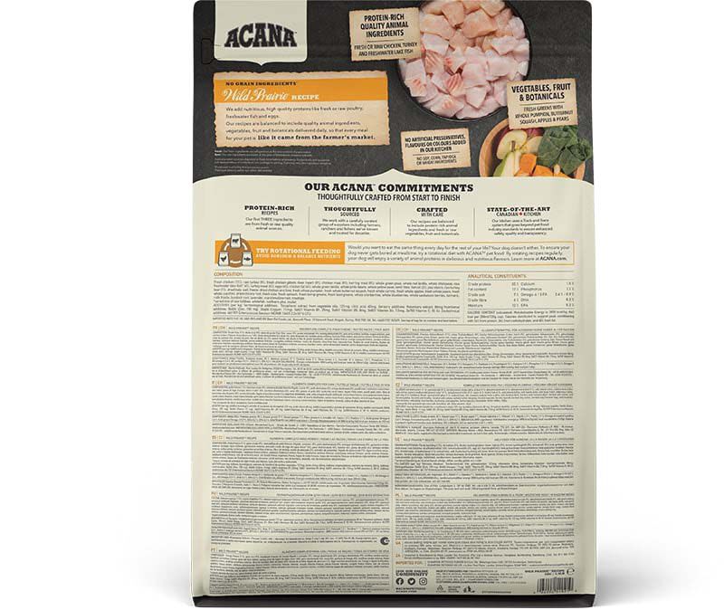 Acana Regionals Wild Prairie Dog Highest proteïn - Hondenvoer - 2 Kilogram - kalkoen, kip