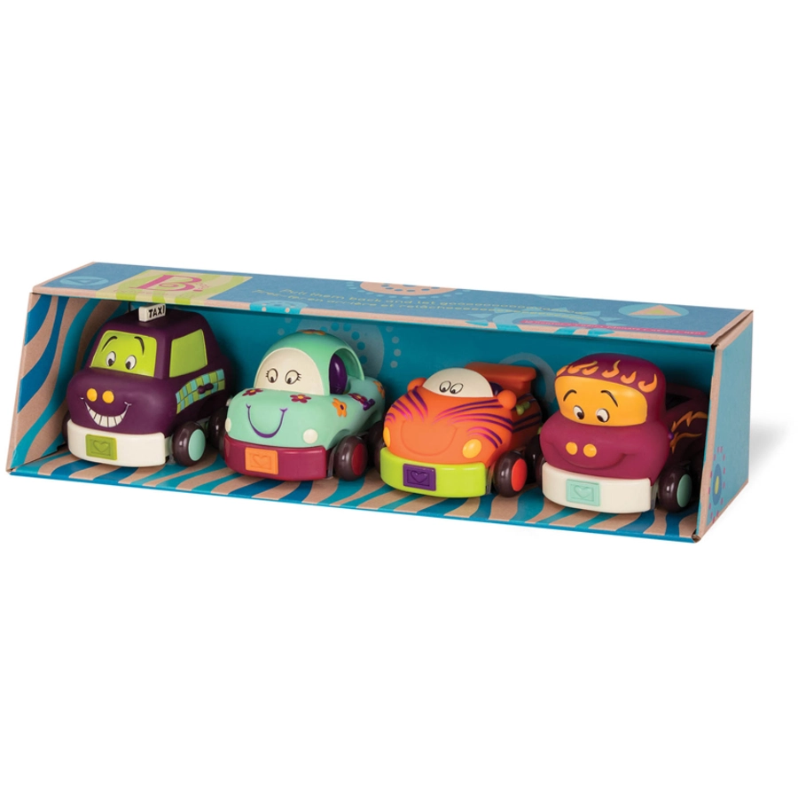 B.TOYS B. Wheeee-ls Aufziehbare Fahrzeuge Mehrfarbig