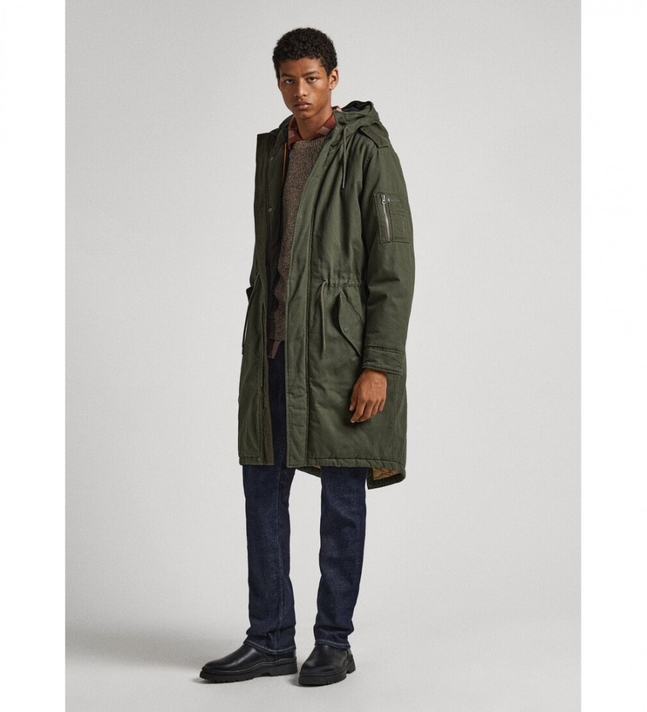 Parka Bowie verde da Pepe Jeans