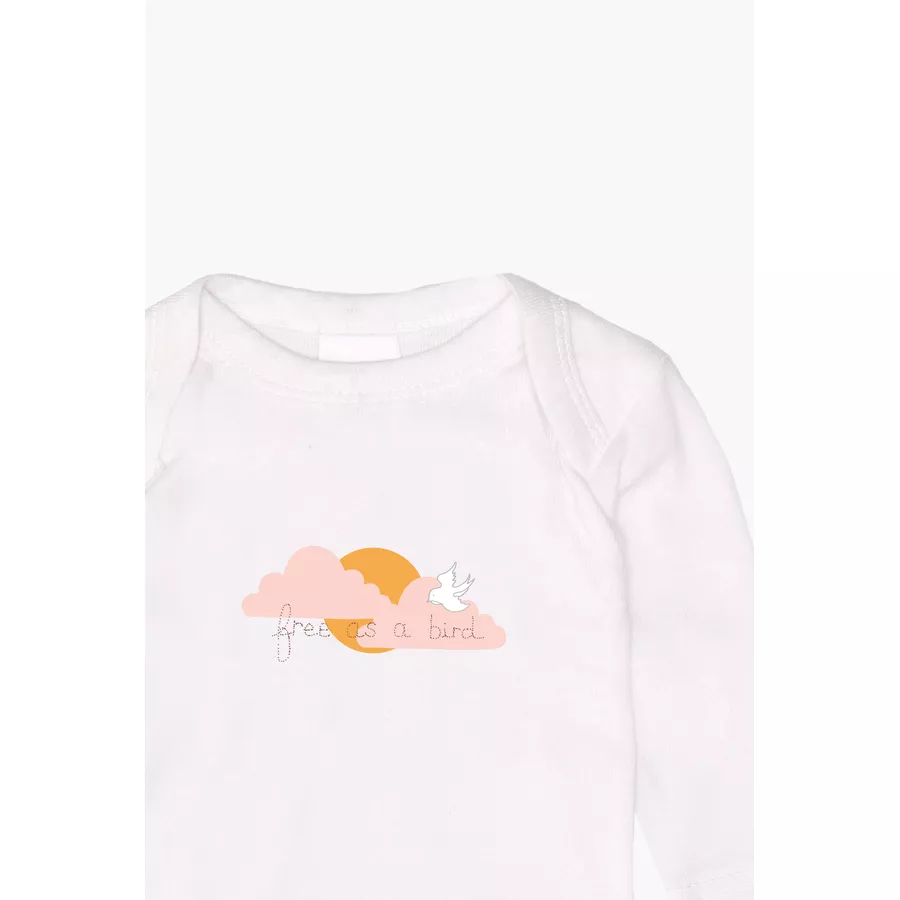 Liliput Langarmbody im 2er-Pack Bird weiß