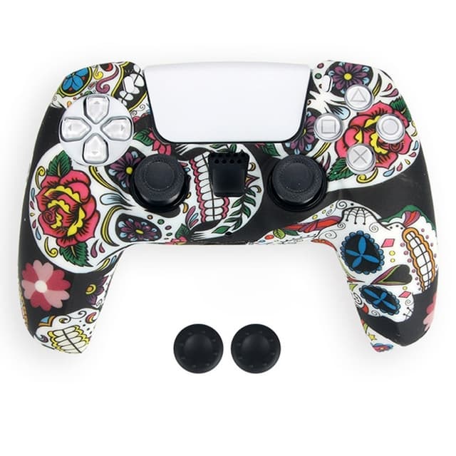 DATA FROG Til Sony Playstation 5 Silikone Cover Gamepad Beskyttelsescover med 2 Rocker Caps