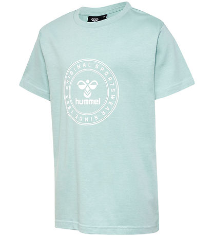 Hummel T-shirt - hmlTres Circle - Blåe Surf