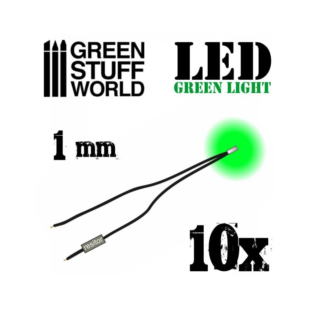 Lumières LED Vertes - 1mm