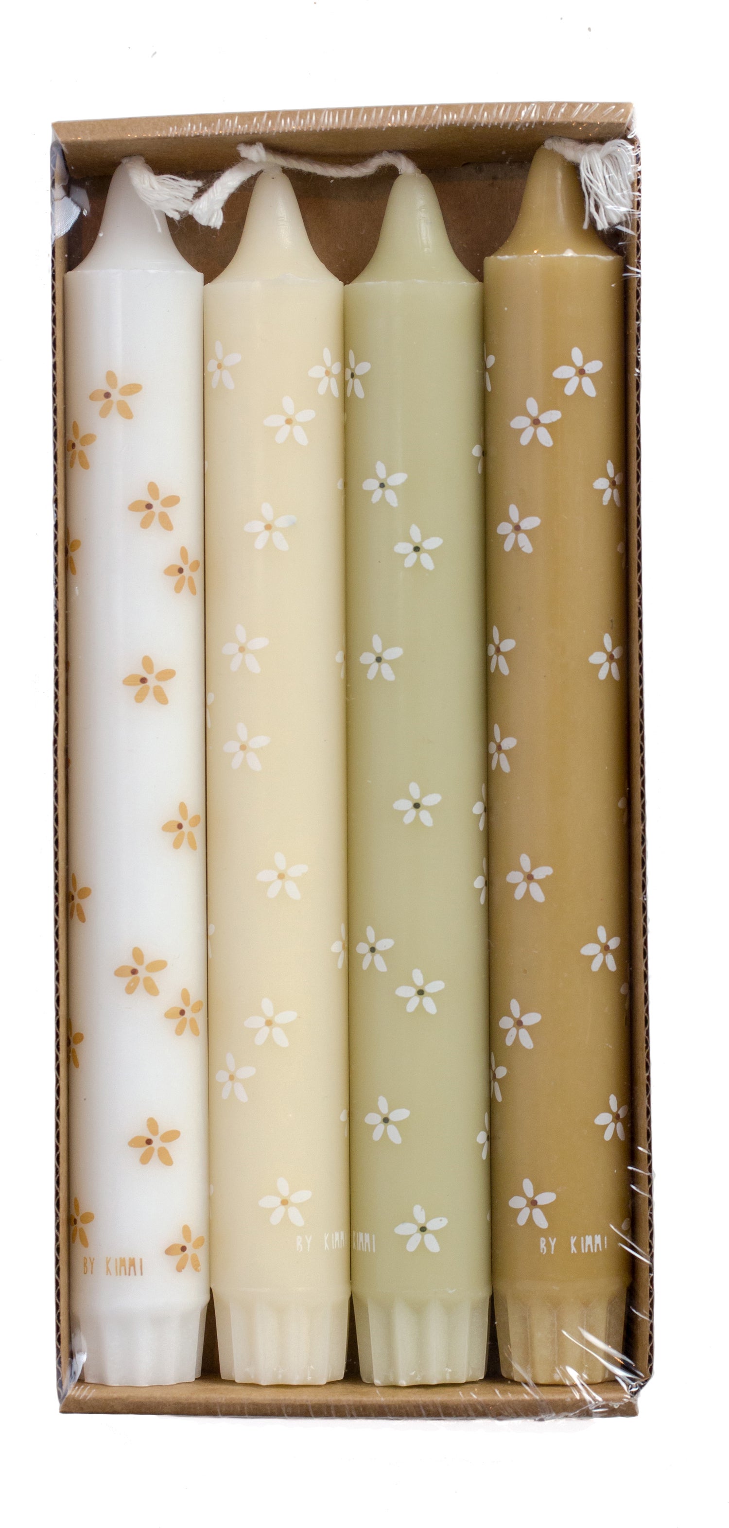 Rustik Lys dinerkaars By Kimmi multi zomer 7 uur D 2,2 H 19 cm 4 stuks