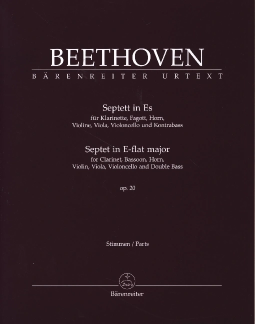 Septett für Klarinette, Fagott, Horn, Violine, Viola, Violoncello und Kontrabass in Es op. 20