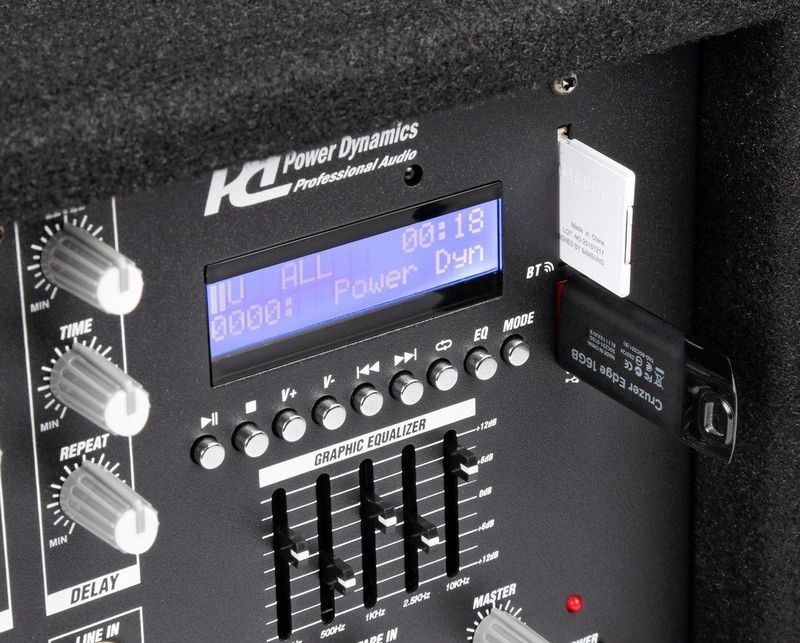 Power Dynamics - PDM-C805A - Mixer en Versterker - Kofferformaat - 8 Kanalen