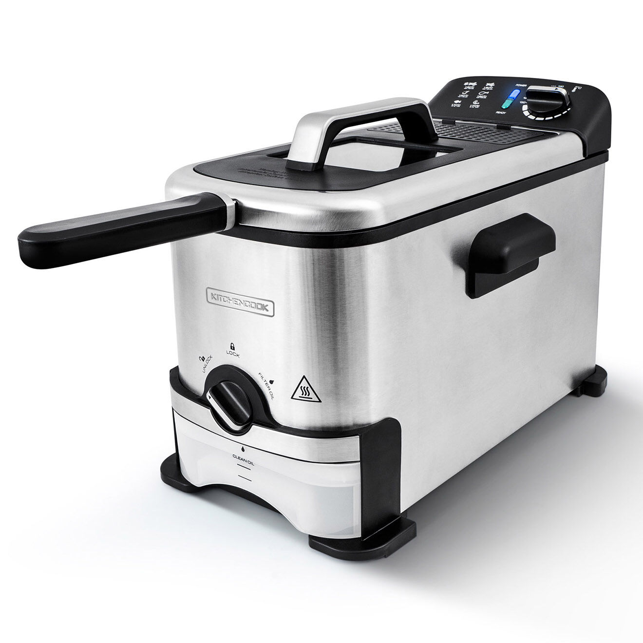 Kitchencook Friteuse acier - 3, 5 L