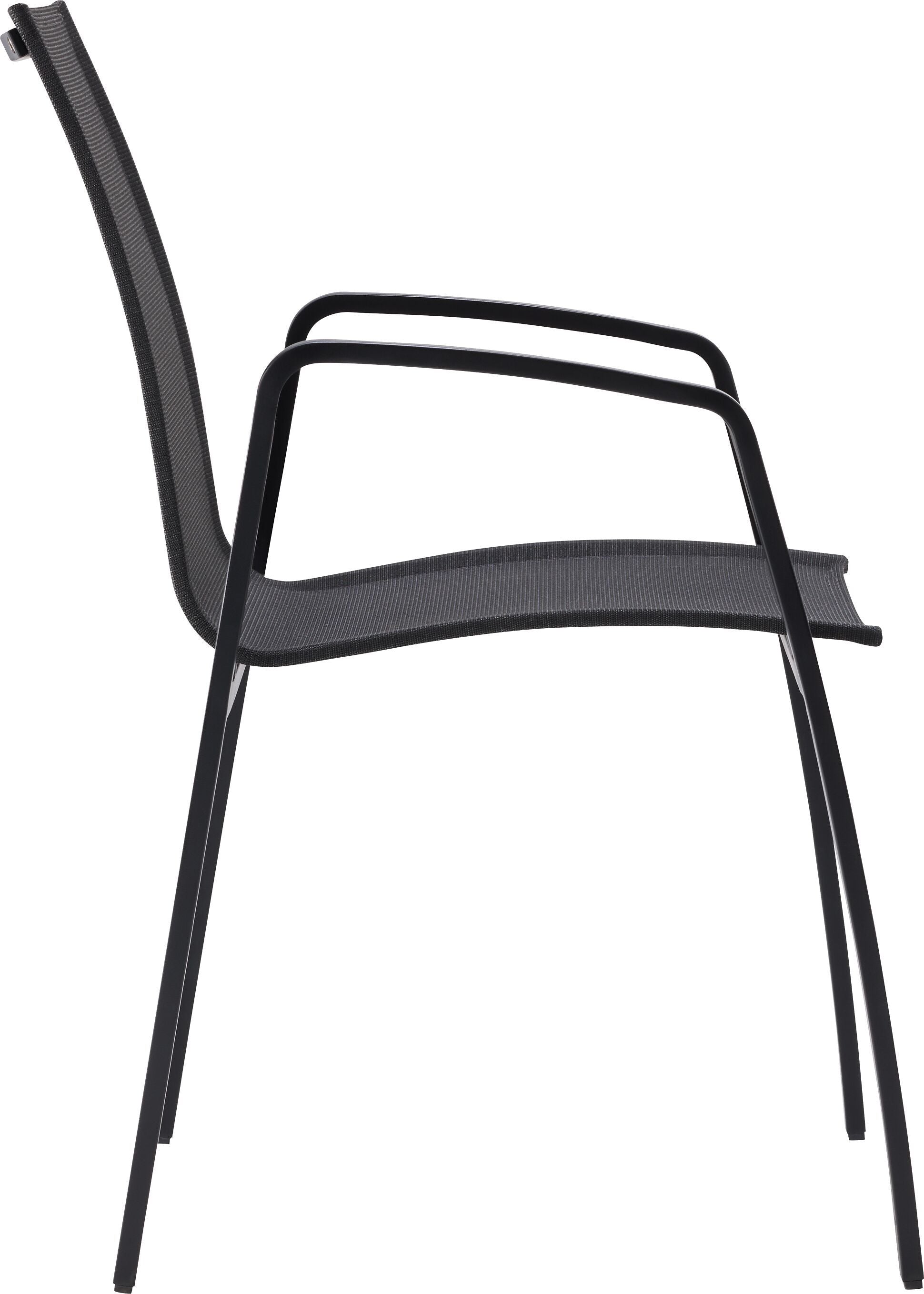 MALO Stuhl - Schwarz / B: 54.0 cm x T: 53.0 cm x H: 87.0 cm
