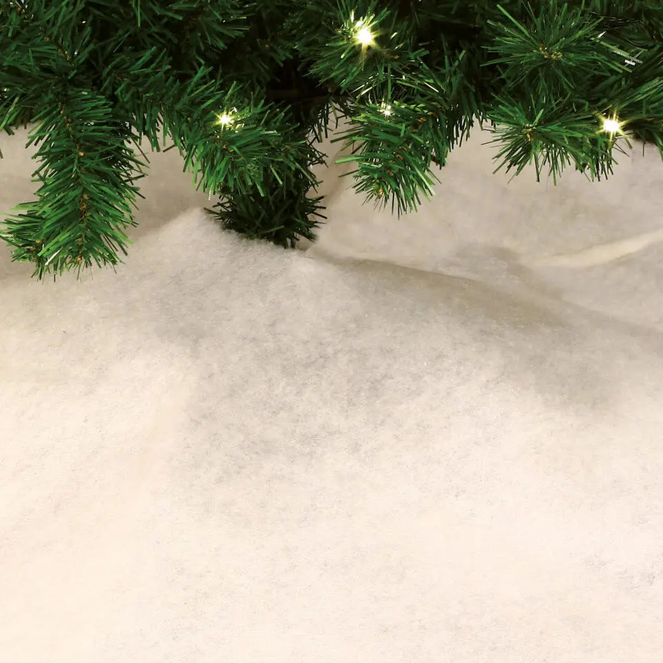 Feeric Christmas kerstboomrok - wit - 100 cm - polyester - rond