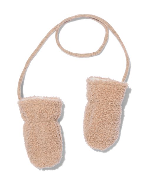 moufles tricotées pour bébé  beige