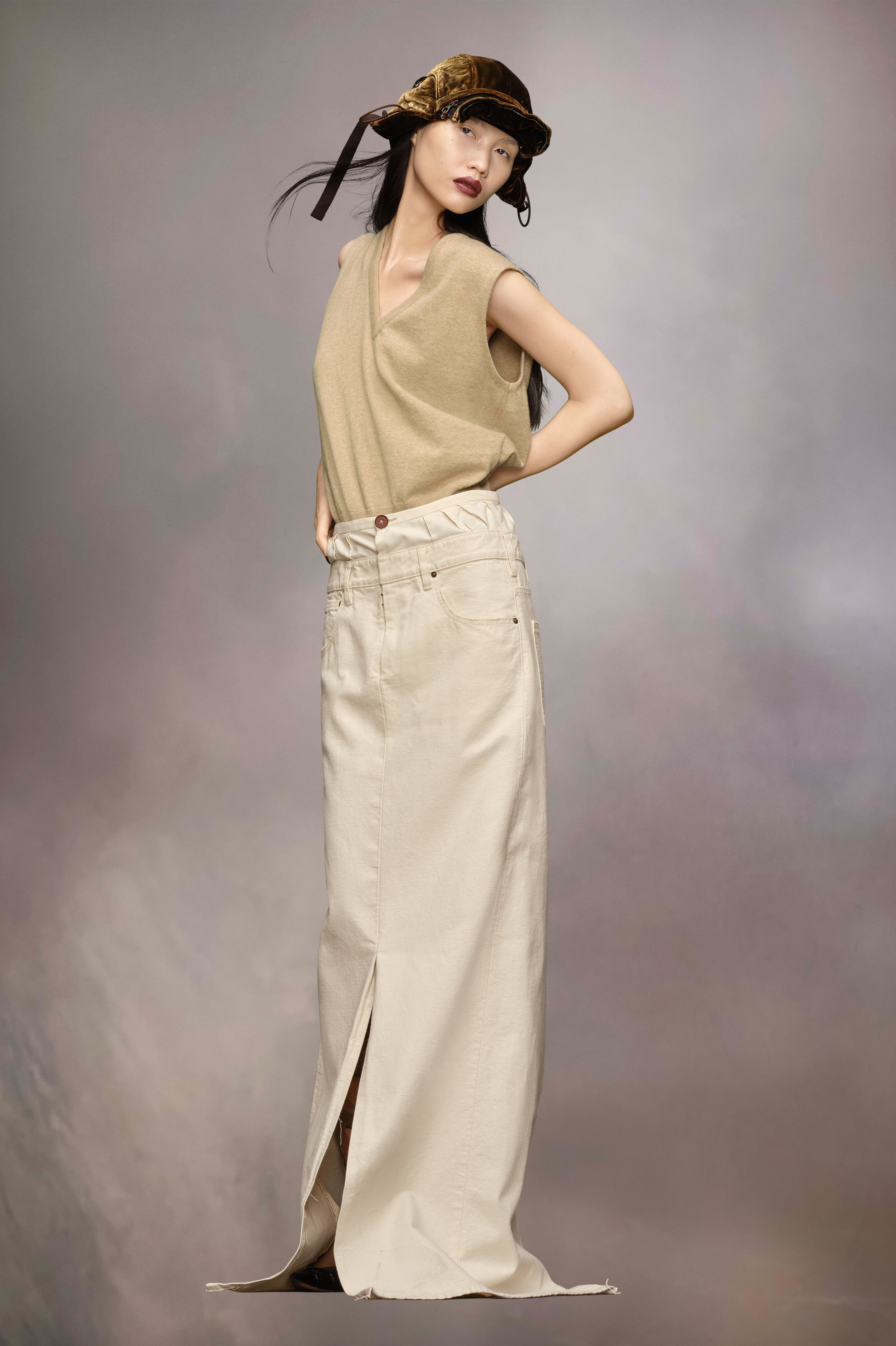 Jupe en jean Anonymity of the lining