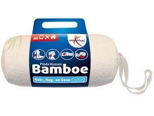 Lucovitaal Bamboe Pinda Kussentje (Wit) 1 stuk
