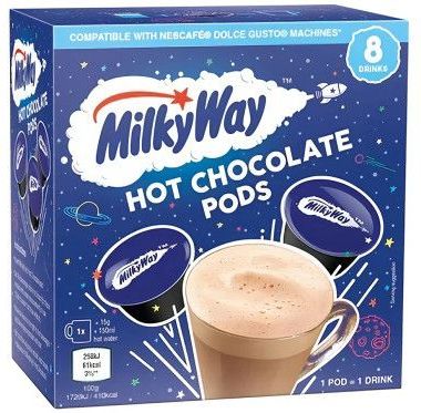Koffiecups - Milky Way - Capsules voor Warme Chocolademelk - Compatibel met NESCAFÉ® Dolce Gusto® - 8 st.