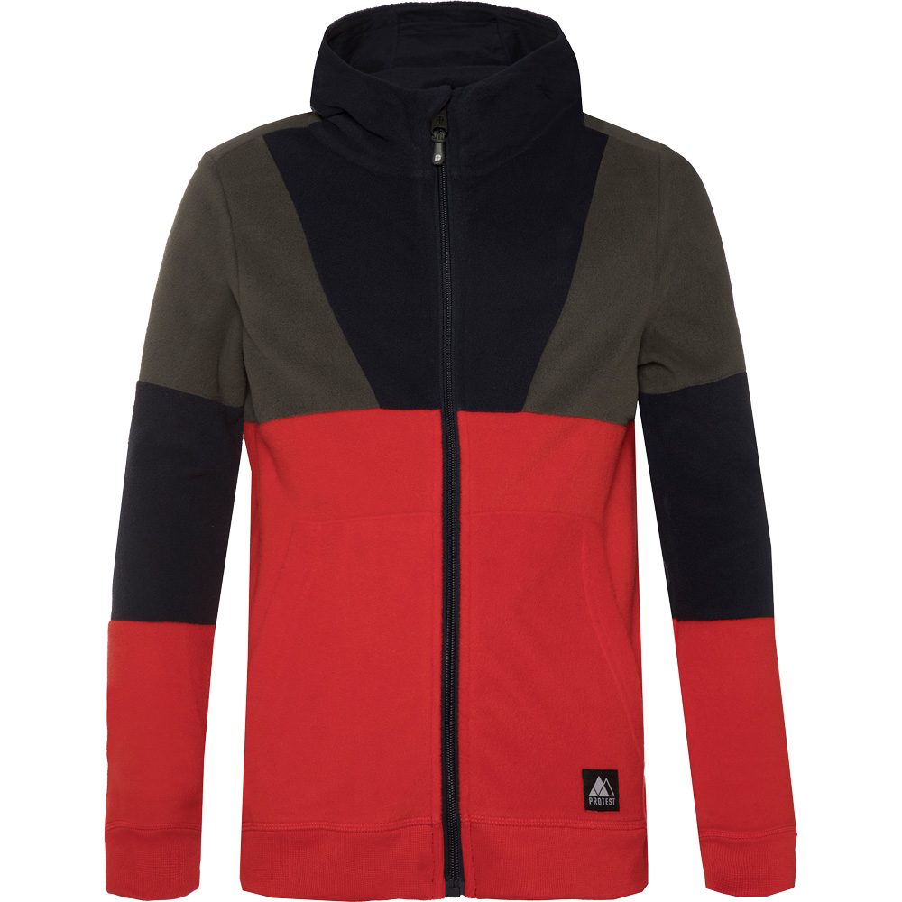 Protest Desk Fleecejacke Kinder mars red