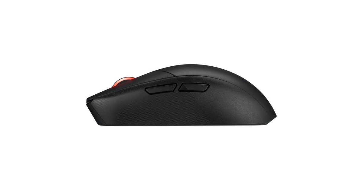 ASUSROG Strix Impact III Wireless gaming muis  (Zwart, 100 - 36.000 dpi, USB, 2,4 GHz, Bluetooth, RGB leds)