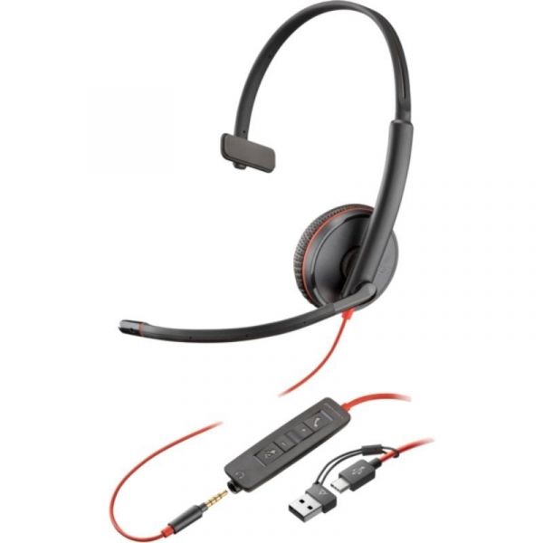 Poly Blackwire 3215 com USB-C e 3.5mm