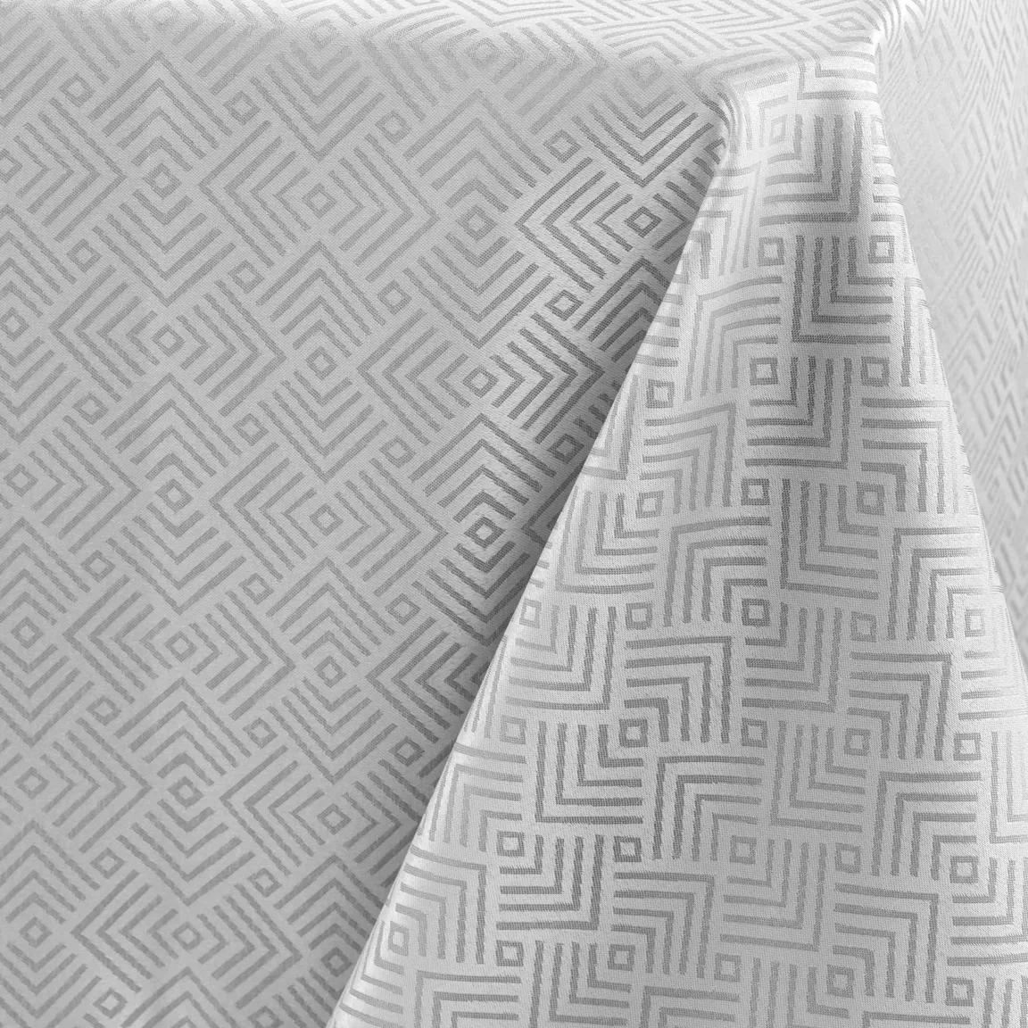 Nappe rectangulaire enduite (140 x 250 cm) Azuline Grise