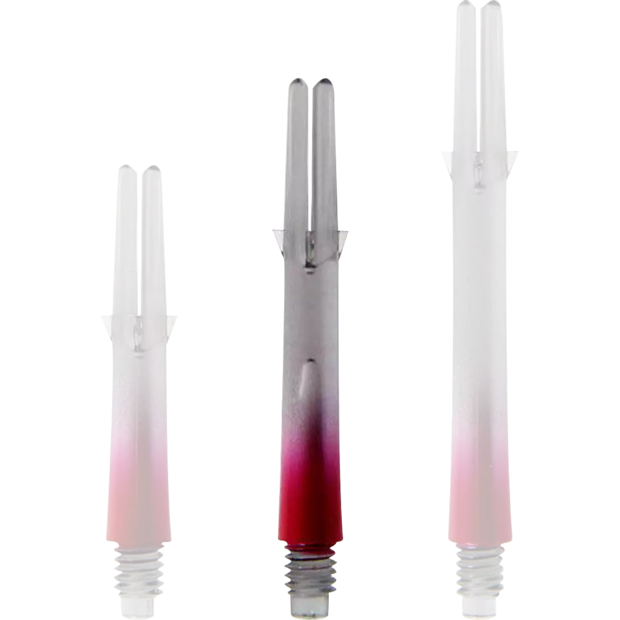L-Style - L-Shaft Lock Straight TwoTone - Schwarz Klar Rot