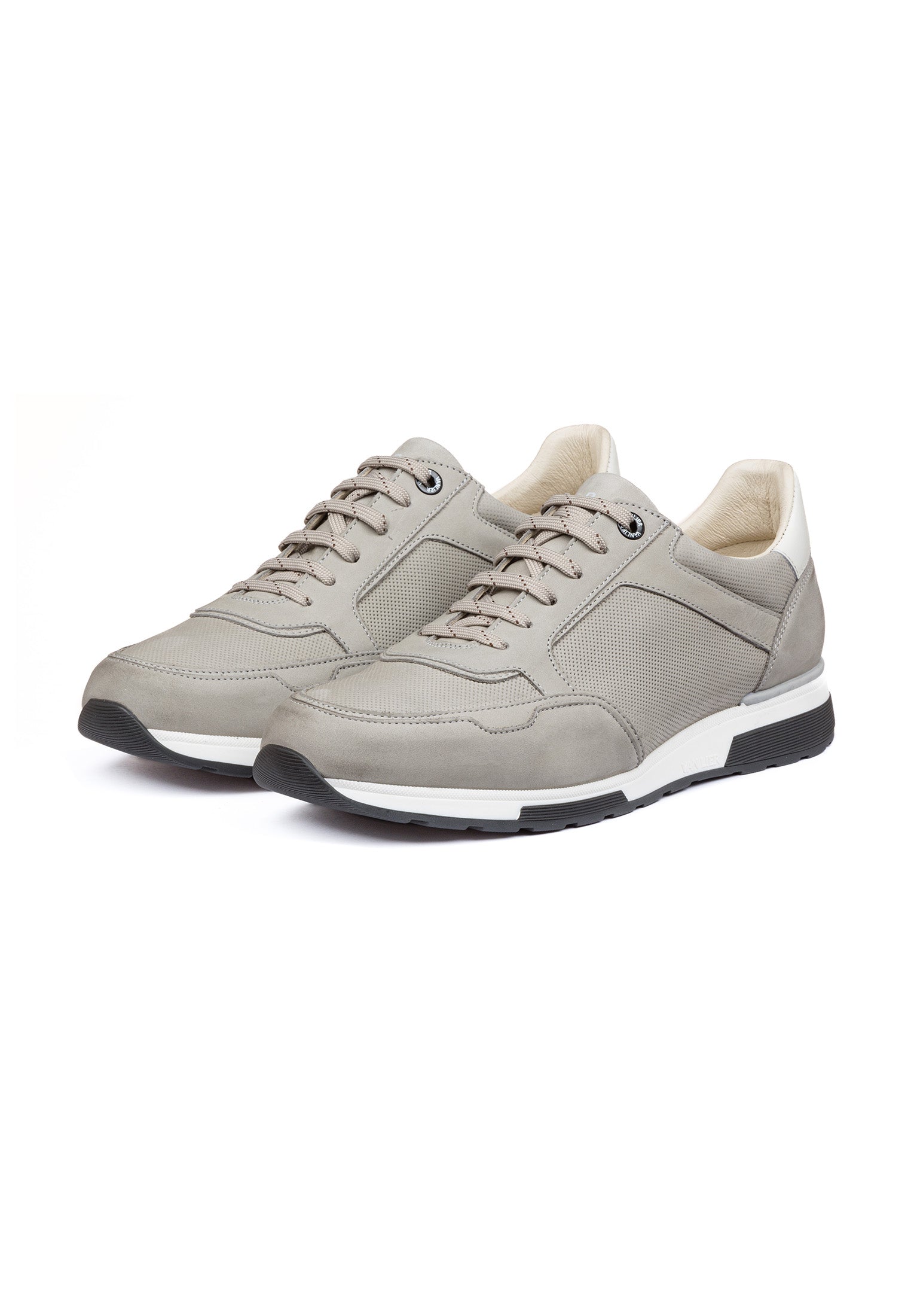 Lichtgrijs nubuck Positano sneaker