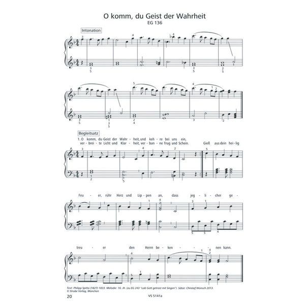 Strube Verlag Klavierbuch Gottesdienst 1