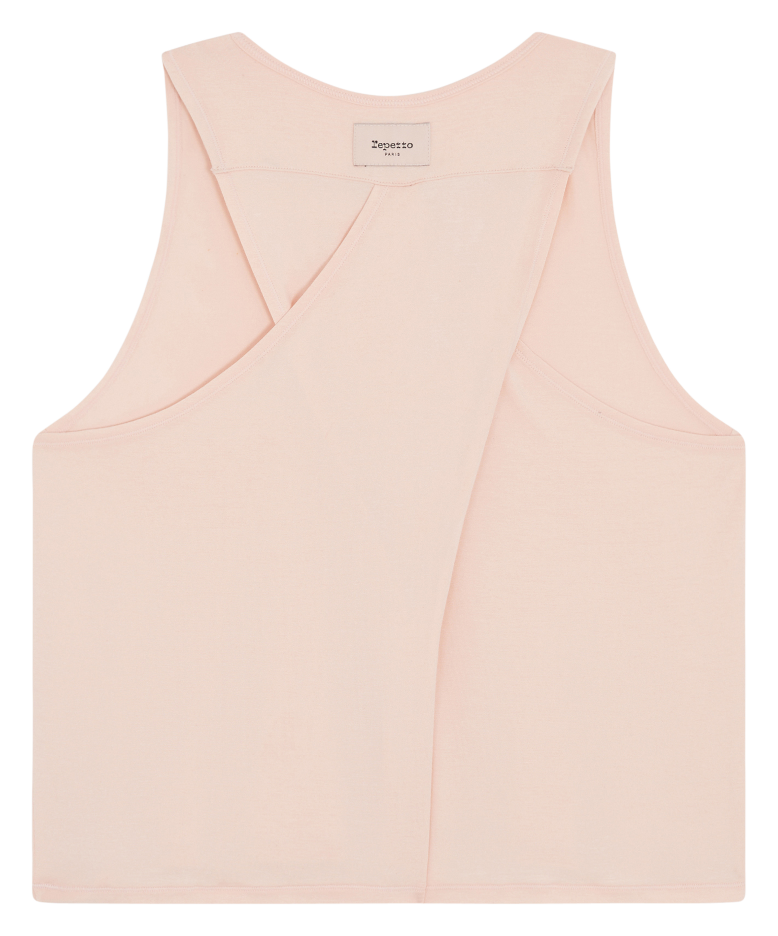 Débardeur moulant col rond droit | Rose