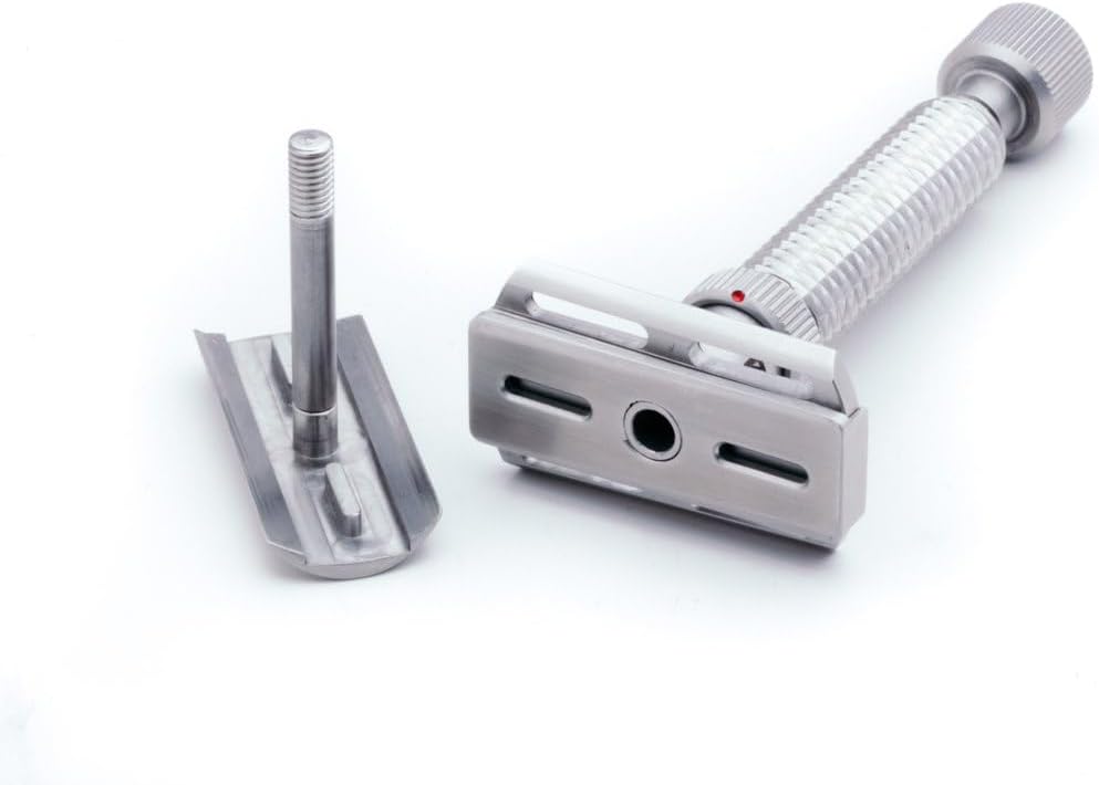 Rex Supply Company, Rex Konsul, rasoir de sécurité à double tranchant en acier inoxydable à angle réglable