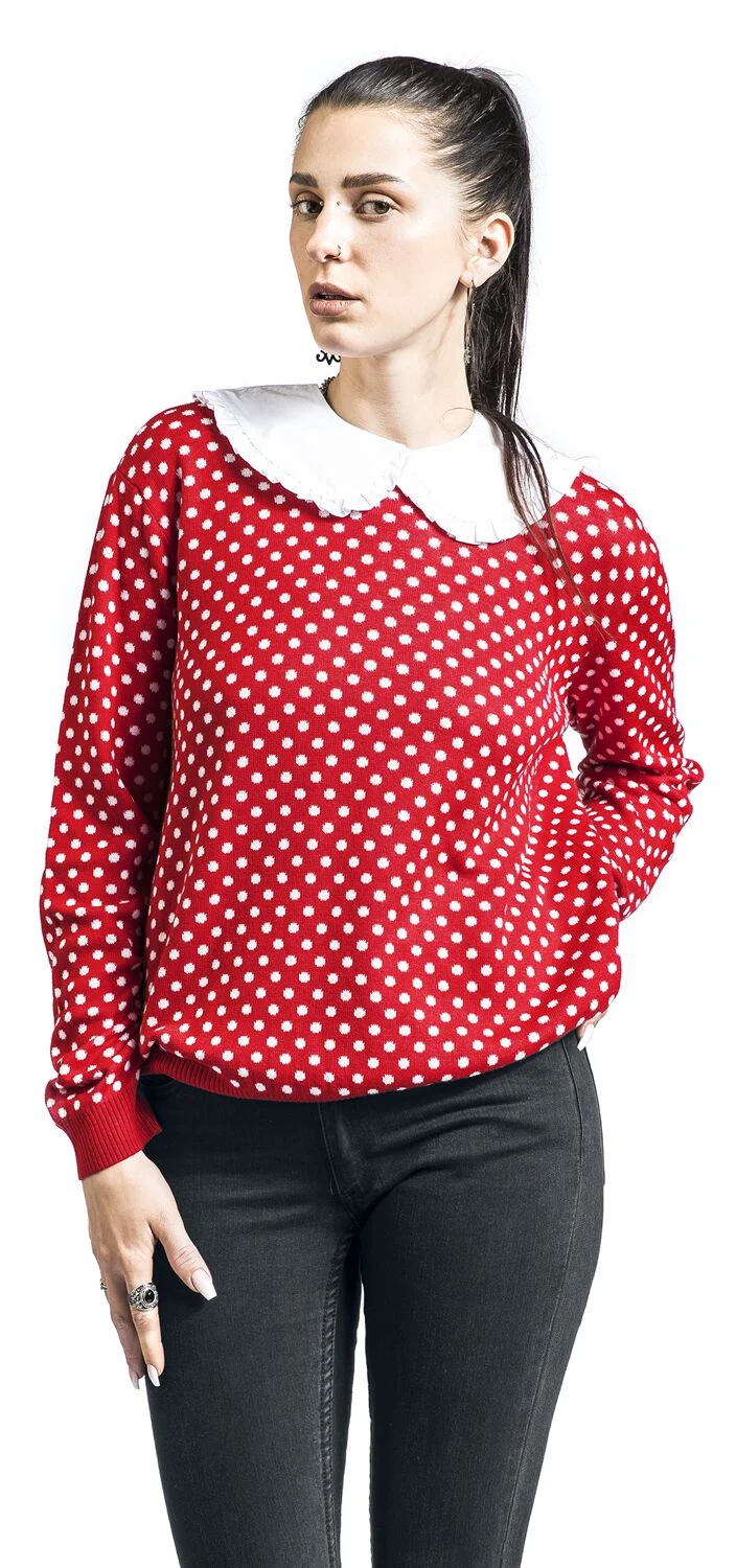 Pull Tricoté Pois Col Peter Pan | Pussy Deluxe Pull tricoté